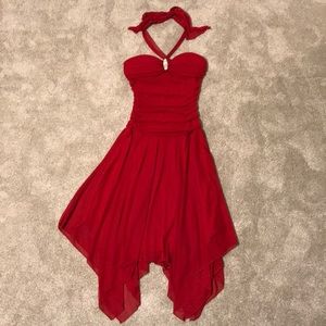 B. Smart Red Formal Prom Dress